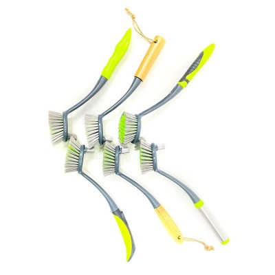 High quality eco friendly multiple handle multi-function kitchen cleaning dish brush for cleaning