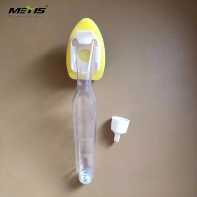 Household kitchen cleaning soap dispenser sponge brush