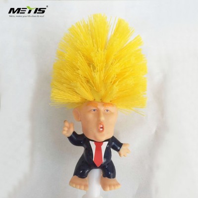 A9001 Donald Trump PET soft bristle plastic Trump Toilet Brush Original Trump Toilet Brush