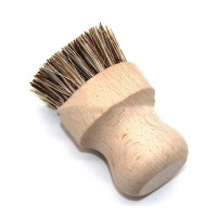 Beech sisal wooden kitchen pot scrub dish brush wood